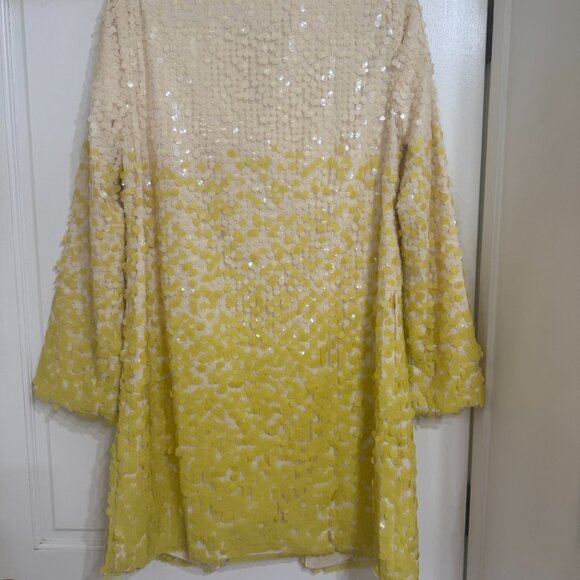New with tags $468 Trina Turk Nori Sequin Ombre Jacket sz S - Picture 3 of 7